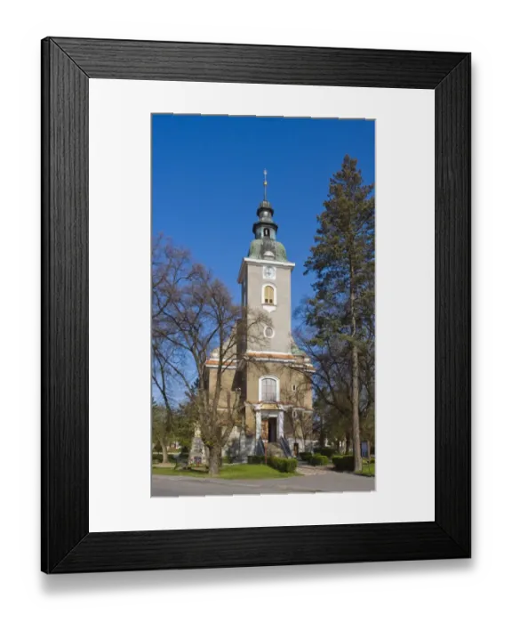 Framed Print : Church of St. Bartholomew in Rohatec, HodonAzAin district, South Moravia region, Czech Republic, Europe Framed Print : Church of St. Bartholomew in Rohatec, HodonAzAin district, South Moravia region, Czech Republic, Europe