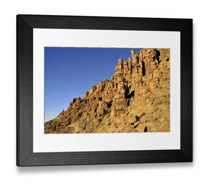 Framed Print : Basalt towers in the Mik mountains, Damaraland, Namibia, Africa Framed Print : Basalt towers in the Mik mountains, Damaraland, Namibia, Africa