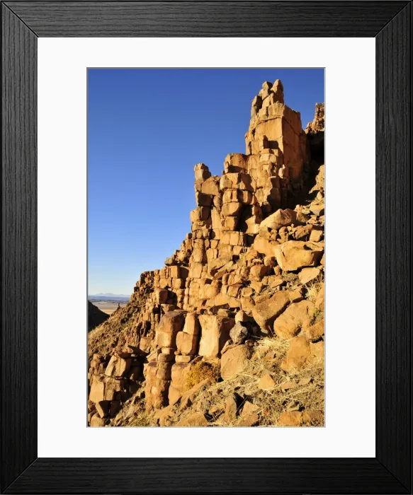 Framed Print : Basalt towers in the Mik mountains, Damaraland, Namibia, Africa Framed Print : Basalt towers in the Mik mountains, Damaraland, Namibia, Africa