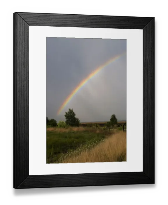 Framed Print : Rainbow over the moor, Haren, Emsland, Lower Saxony, Germany, Europe Framed Print : Rainbow over the moor, Haren, Emsland, Lower Saxony, Germany, Europe