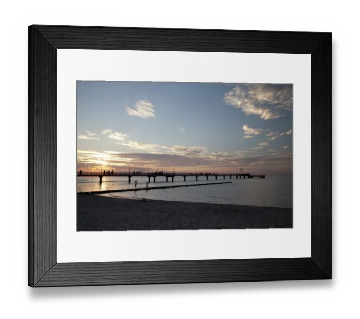 Framed Print : Sunset, pier, Baltic Sea resort town of Zingst, Mecklenburg-Western Pomerania, Germany, Europe Framed Print : Sunset, pier, Baltic Sea resort town of Zingst, Mecklenburg-Western Pomerania, Germany, Europe