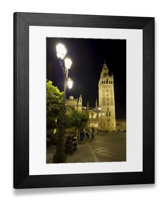 Framed Print : Cathedral and Giralda tower, Seville, Andalucia, Spain, Europe Framed Print : Cathedral and Giralda tower, Seville, Andalucia, Spain, Europe