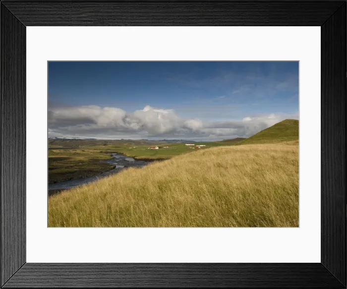 Framed Print : Landscape on the southwest coast, Iceland, Scandinavia, Europe Framed Print : Landscape on the southwest coast, Iceland, Scandinavia, Europe