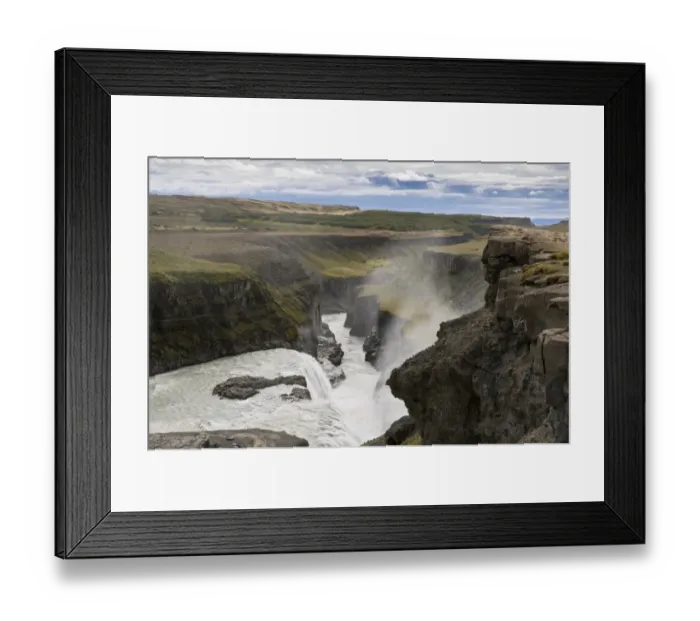 Framed Print : Gullfoss, Golden Falls, near Reykjavik, Iceland, Scandinavia, Europe Framed Print : Gullfoss, Golden Falls, near Reykjavik, Iceland, Scandinavia, Europe