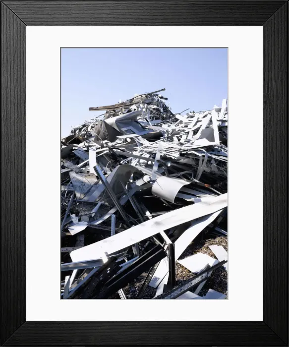 Framed Print : Material for recycling Framed Print : Material for recycling