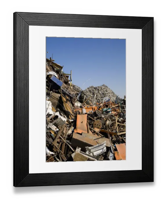 Framed Print : Material for recycling Framed Print : Material for recycling
