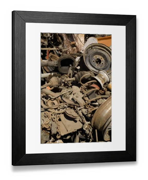 Framed Print : Material for recycling Framed Print : Material for recycling