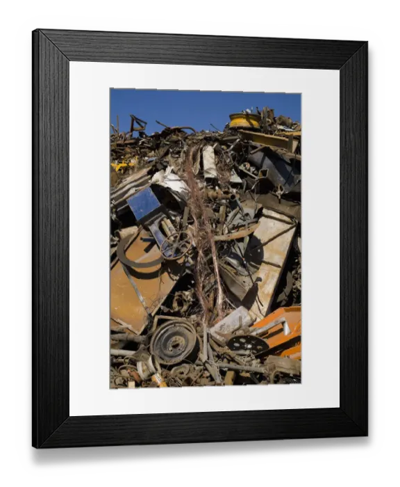 Framed Print : Material for recycling Framed Print : Material for recycling