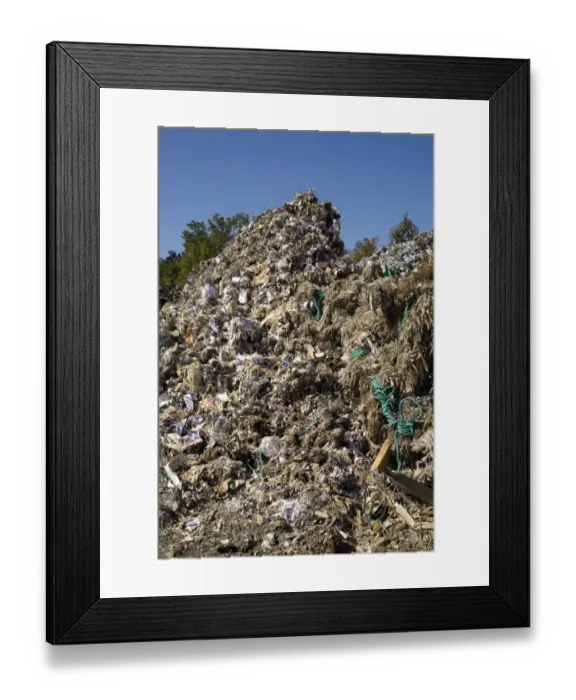 Framed Print : Material for recycling Framed Print : Material for recycling