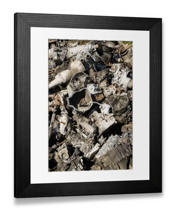 Framed Print : Material for recycling Framed Print : Material for recycling