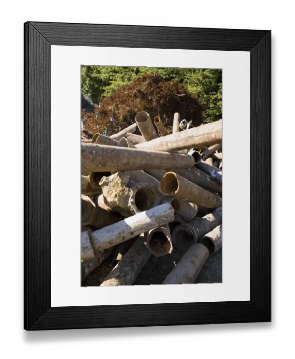 Framed Print : Material for recycling Framed Print : Material for recycling