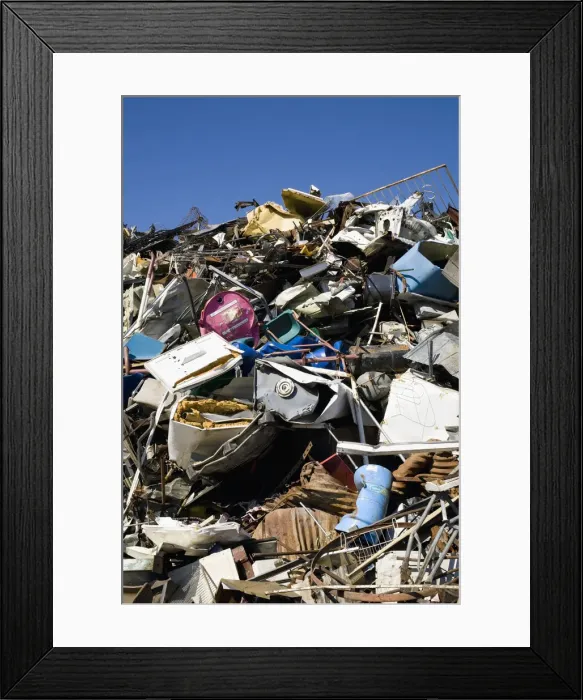 Framed Print : Material for recycling Framed Print : Material for recycling