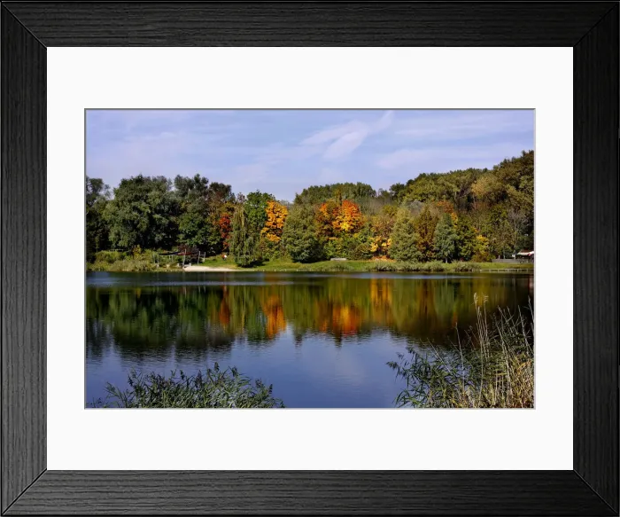 Framed Print : Quarry pond, autumn, Ingolstadt, Bavaria, Germany, Europe Framed Print : Quarry pond, autumn, Ingolstadt, Bavaria, Germany, Europe