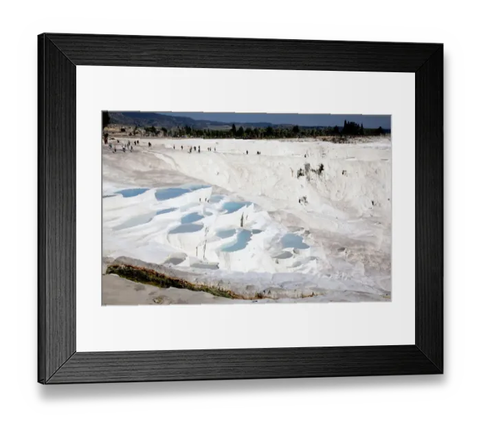 Framed Print : Calcium formations of Pamukkale, UNESCO World Heritage Site, Turkey Framed Print : Calcium formations of Pamukkale, UNESCO World Heritage Site, Turkey
