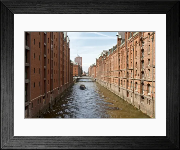 Framed Print : Fleet in the historic Speicherstadt warehouse district of Hamburg, Hamburg, Germany, Europe Framed Print : Fleet in the historic Speicherstadt warehouse district of Hamburg, Hamburg, Germany, Europe