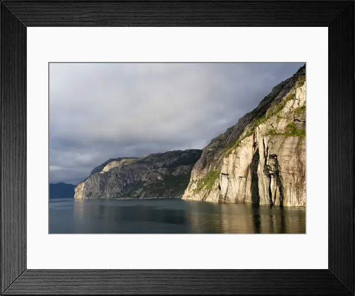 Framed Print : Early in the morning, Lysefjord, Norway, Europe Framed Print : Early in the morning, Lysefjord, Norway, Europe