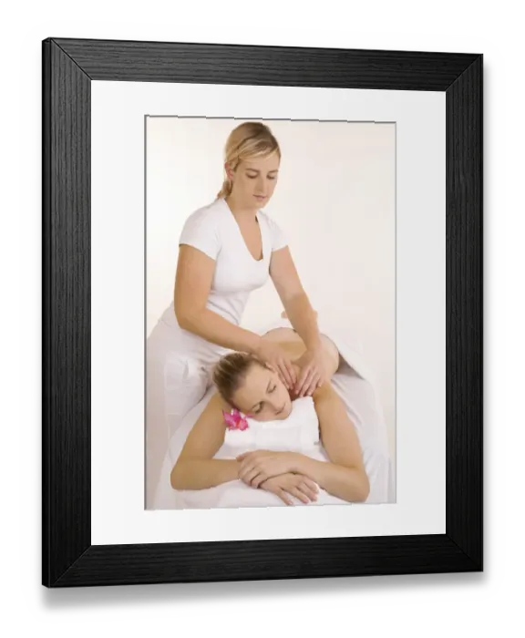 Framed Print : Body massage Framed Print : Body massage