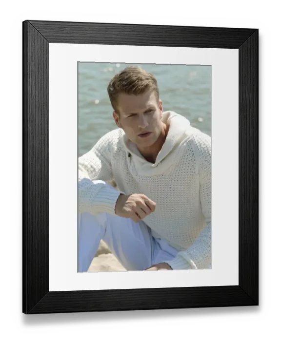 Framed Print : Young man by the sea Framed Print : Young man by the sea