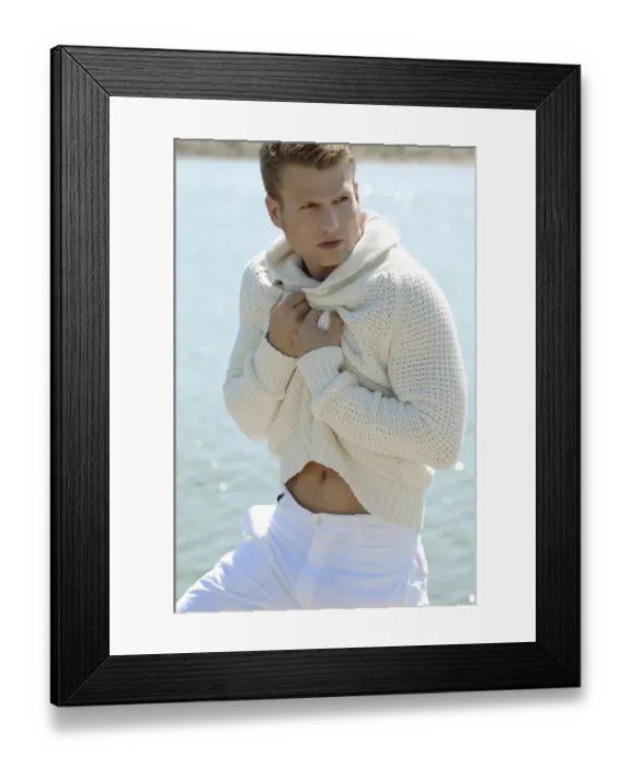 Framed Print : Young man by the sea Framed Print : Young man by the sea