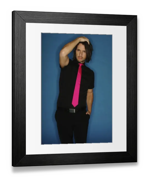 Framed Print : Man, early 30s, wearing party clothes, fashion shot Framed Print : Man, early 30s, wearing party clothes, fashion shot