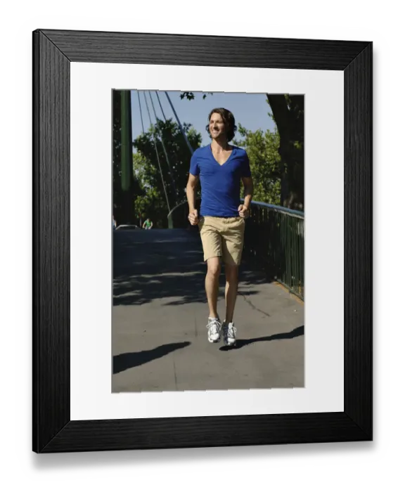 Framed Print : Man jogging Framed Print : Man jogging