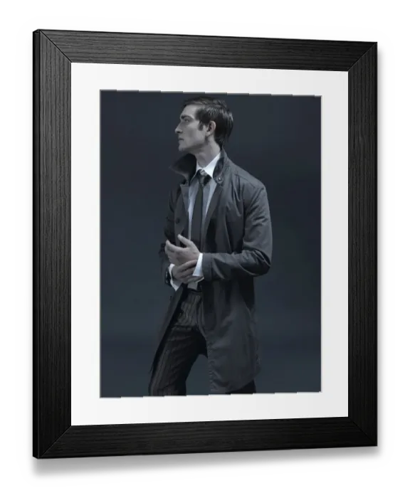 Framed Print : Fashion shot of a man in a suit and jacket Framed Print : Fashion shot of a man in a suit and jacket
