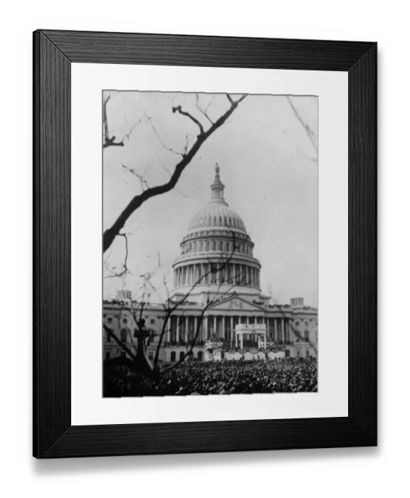 Framed Print : Inauguration Crowd