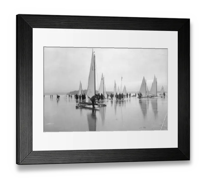 Framed Print : Swedish Ice Yachts Framed Print : Swedish Ice Yachts