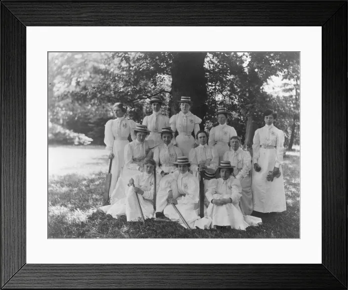 Framed Print : Female Cricket Team Framed Print : Female Cricket Team