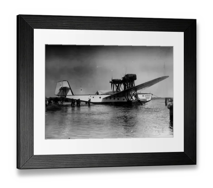 Framed Print : Seaplane. Circa 1920: Sideview of large seaplane Rohrbach Romar Framed Print : Seaplane. Circa 1920: Sideview of large seaplane Rohrbach Romar