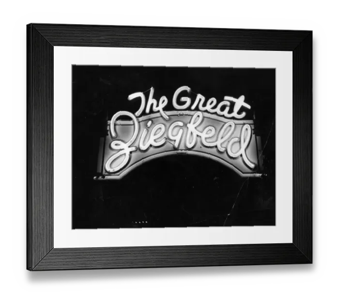 Framed Print : Ziggis Neon Sign Framed Print : Ziggis Neon Sign