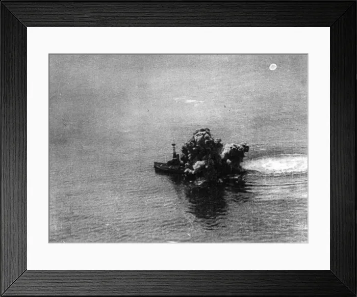 Framed Print : Ship Explodes Framed Print : Ship Explodes
