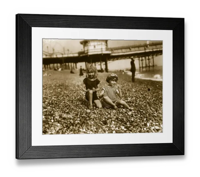 Framed Print : Young Beach Belles Framed Print : Young Beach Belles