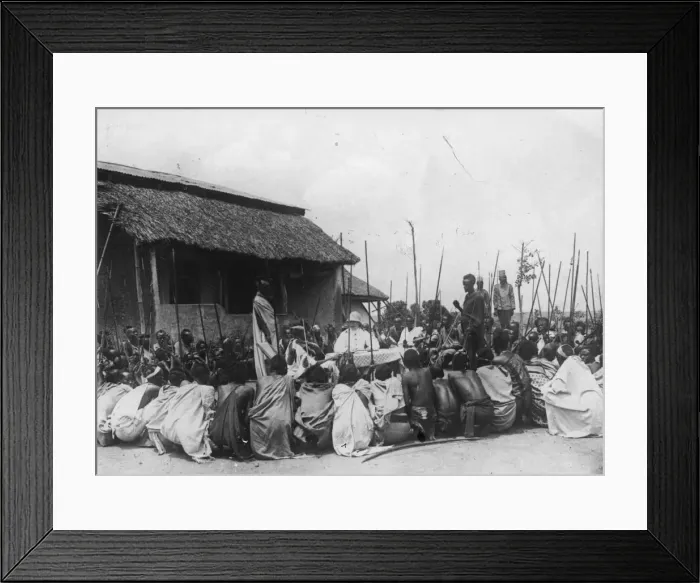 Framed Print : Village Meeting Framed Print : Village Meeting
