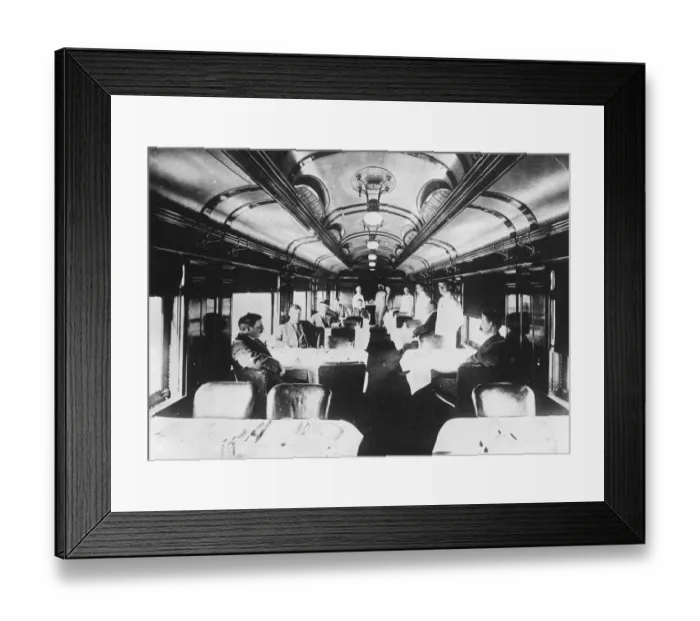 Framed Print : Dining Car Framed Print : Dining Car