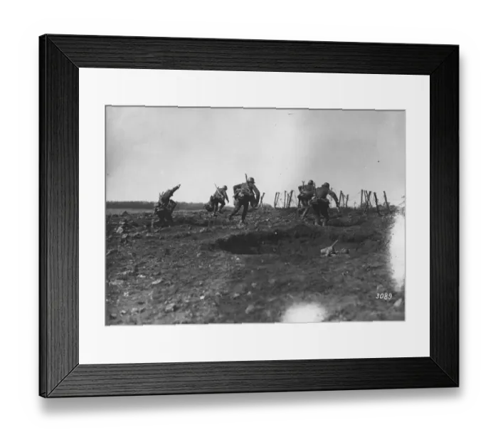 Framed Print : Troops Advancing Framed Print : Troops Advancing