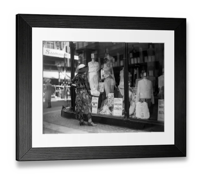 Framed Print : Window Shopping