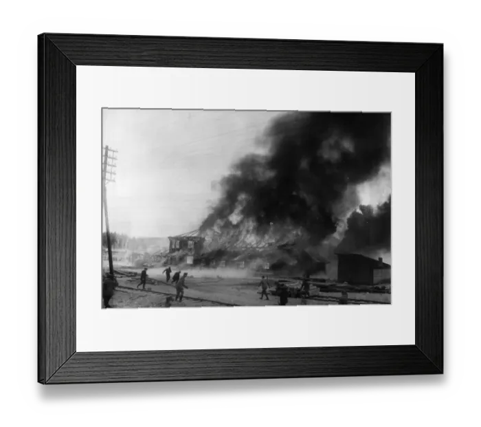 Framed Print : Burning Base Framed Print : Burning Base