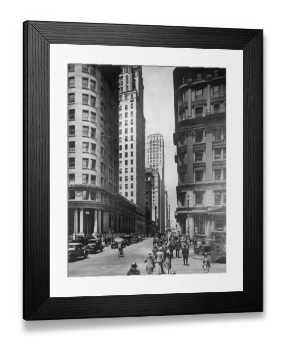 Framed Print : City Street Cross Roads San Francisco Framed Print : City Street Cross Roads San Francisco