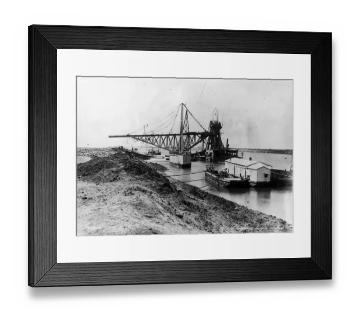 Framed Print : Canal Dredger Framed Print : Canal Dredger