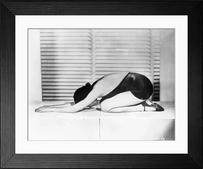 Framed Print : Yoga Pose. The Yoga pose of a child Framed Print : Yoga Pose. The Yoga pose of a child