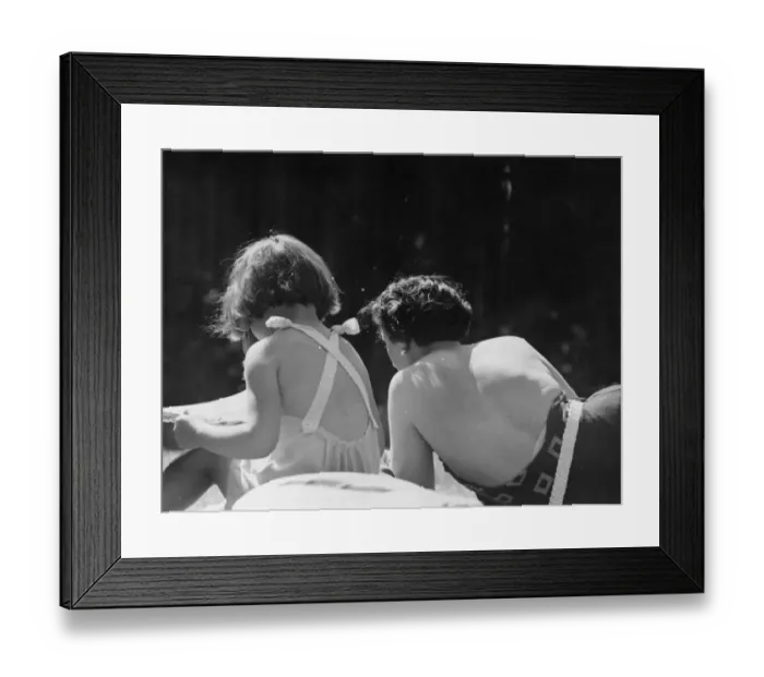 Framed Print : Sun Bathers