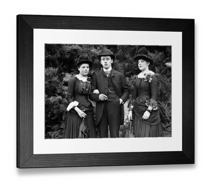 Framed Print : A Sunday Group Framed Print : A Sunday Group