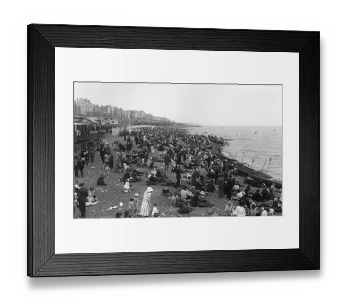 Framed Print : Beach Scene Framed Print : Beach Scene
