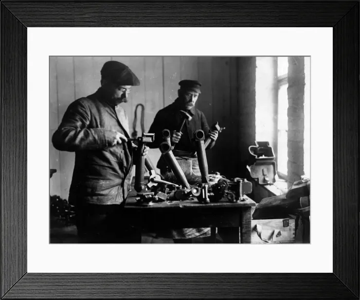 Framed Print : Break Up. circa 1910: Smashing up Zeiss telescopes Framed Print : Break Up. circa 1910: Smashing up Zeiss telescopes
