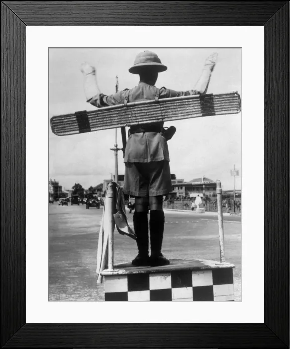 Framed Print : Traffic Policeman Framed Print : Traffic Policeman