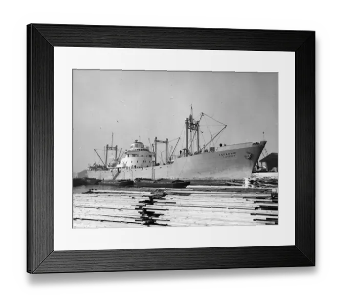 Framed Print : Cargo Ship Framed Print : Cargo Ship