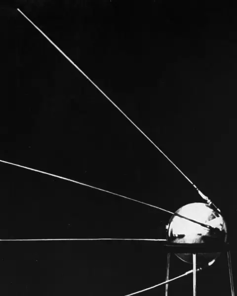 Sputnik I. October 1957: Sputnik I, the first Russian satellite to enter space