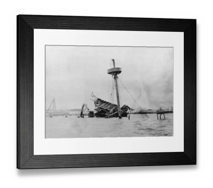 Framed Print : Wreck Of The Maine Framed Print : Wreck Of The Maine