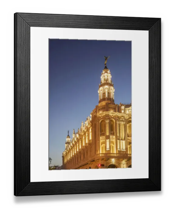 Framed Print : Illuminated historical building and sunset sky Framed Print : Illuminated historical building and sunset sky